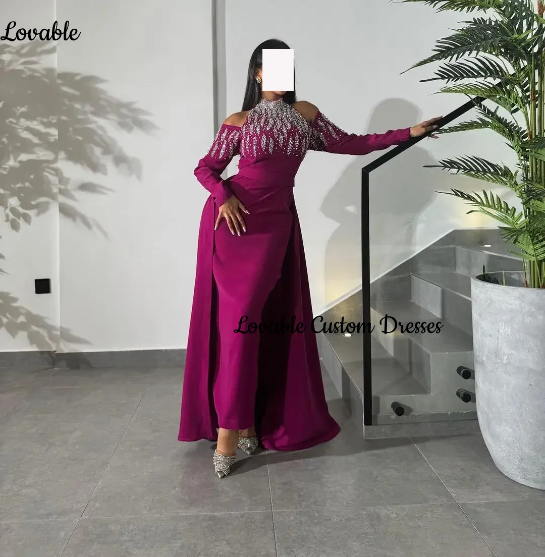 فساتين لحضور الحفلات الموسيقية المخصصة الرسن ألف خط المحدبة Vestidos De Festa فساتين أنيقة للنساء سستة حتى فستان حفلات الزفاف Vestido