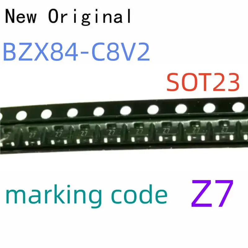 

New and Original Bzx84-C8V2 Sot23 Zener Diode 300Mw 8.2V Marking Code Z7