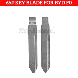 Keychannel 10PCS/LOT Car Key Blade #66 KD Key Blade Replacement Duplicate Flip Blank for BYD F6 Key Blank Locksmith Tool