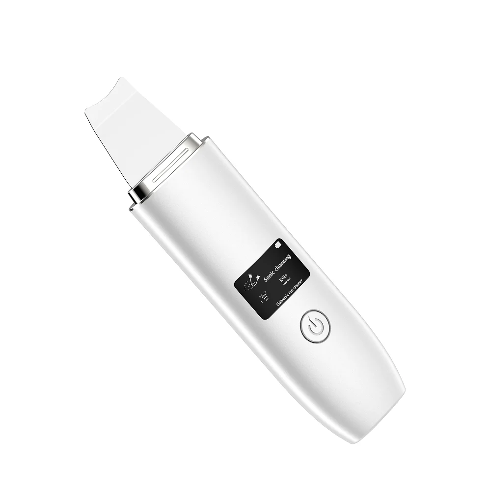 New Fashional Home Use Wireless Exfoliating Deep Skin Face Cleaning Spatula Ultrasonic Vibration Sonic Skin Scrubber Scraper