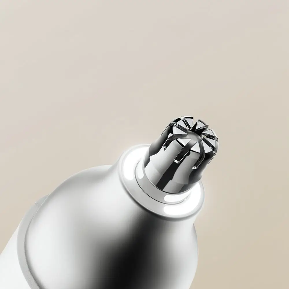 Rechargeable Electric Nose Hair Trimmer Portable Mens Grooming Shaver Compact Facial Ear Hair Removal Device