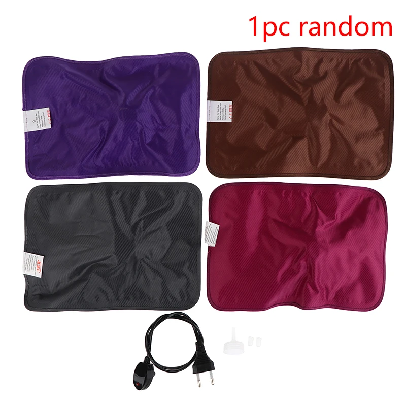 EU/US Plug Rechargeable Electric Hot Water Bottle Reusable Hand Warmer Heater Bag For Winter Hot Water Bottle Random Color
