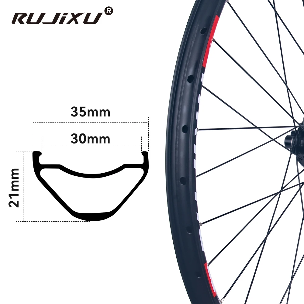 Juego de Ruedas MTB de 26/27.5/29 Pulgadas con Liberación Rápida, 32H HG XD MS, Doble Llanta, Freno de Disco para Bicicleta de Montaña, Llanta de Aleación de Aluminio, 6 Trinquetes