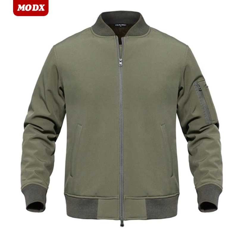 Flight Jacket Soft Shell Assault Suit Thick Cold Resistant Tactic Cotton-padded Clothes Outdoor Camping Hiking Training Uniform