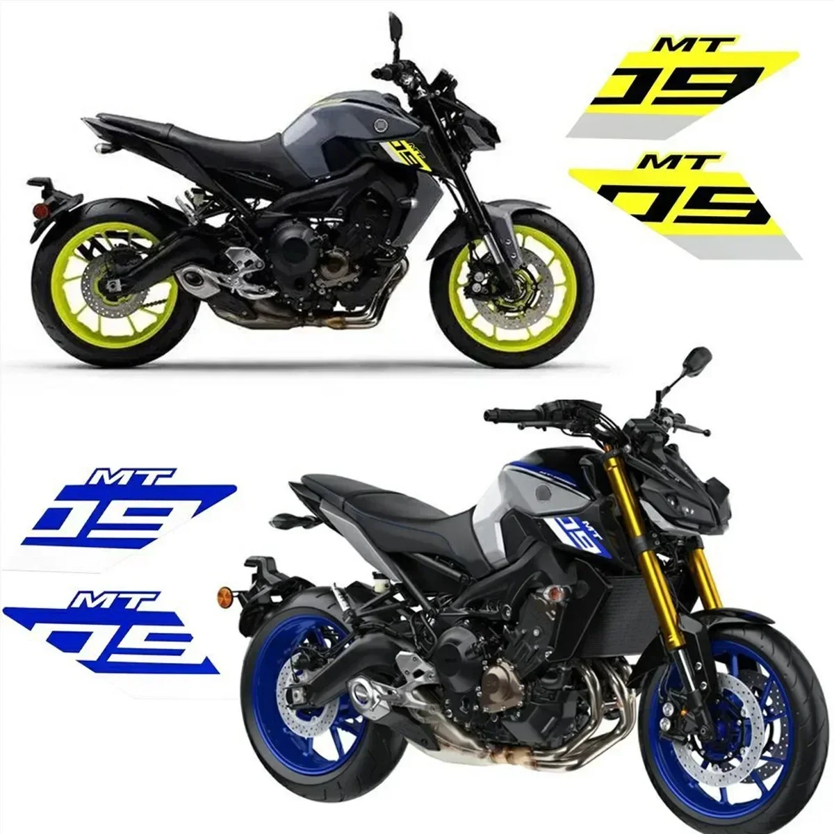 For YAMAHA MT-09 MT-09SP Motorcycle Side Air Intake Sticker Tank Fairing Motocicletas Bike Side Body Refit Decal  Accessories