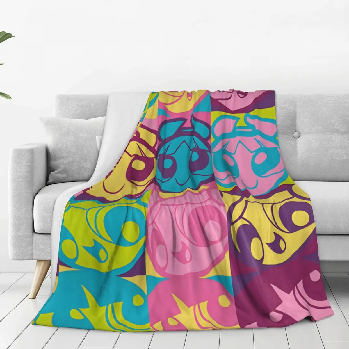 The Powerpuff Girls Flannel Blankets Warm Soft Throw Blanket for Couch Bed Airplane Travel Pattern Bedspread Sofa Bed Cover