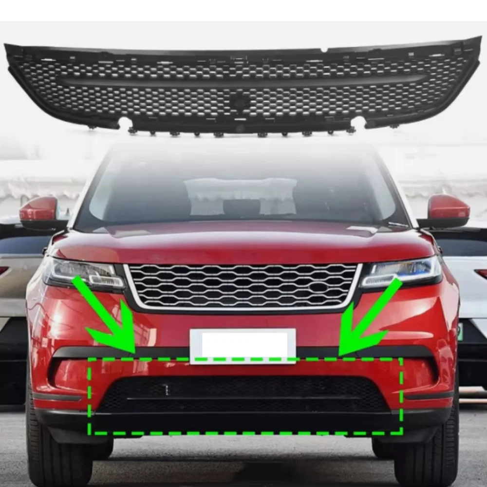Onderrandrooster voor de voorbumper, LR106768 LR142865, voor Range Rover Velar 2017-2022.