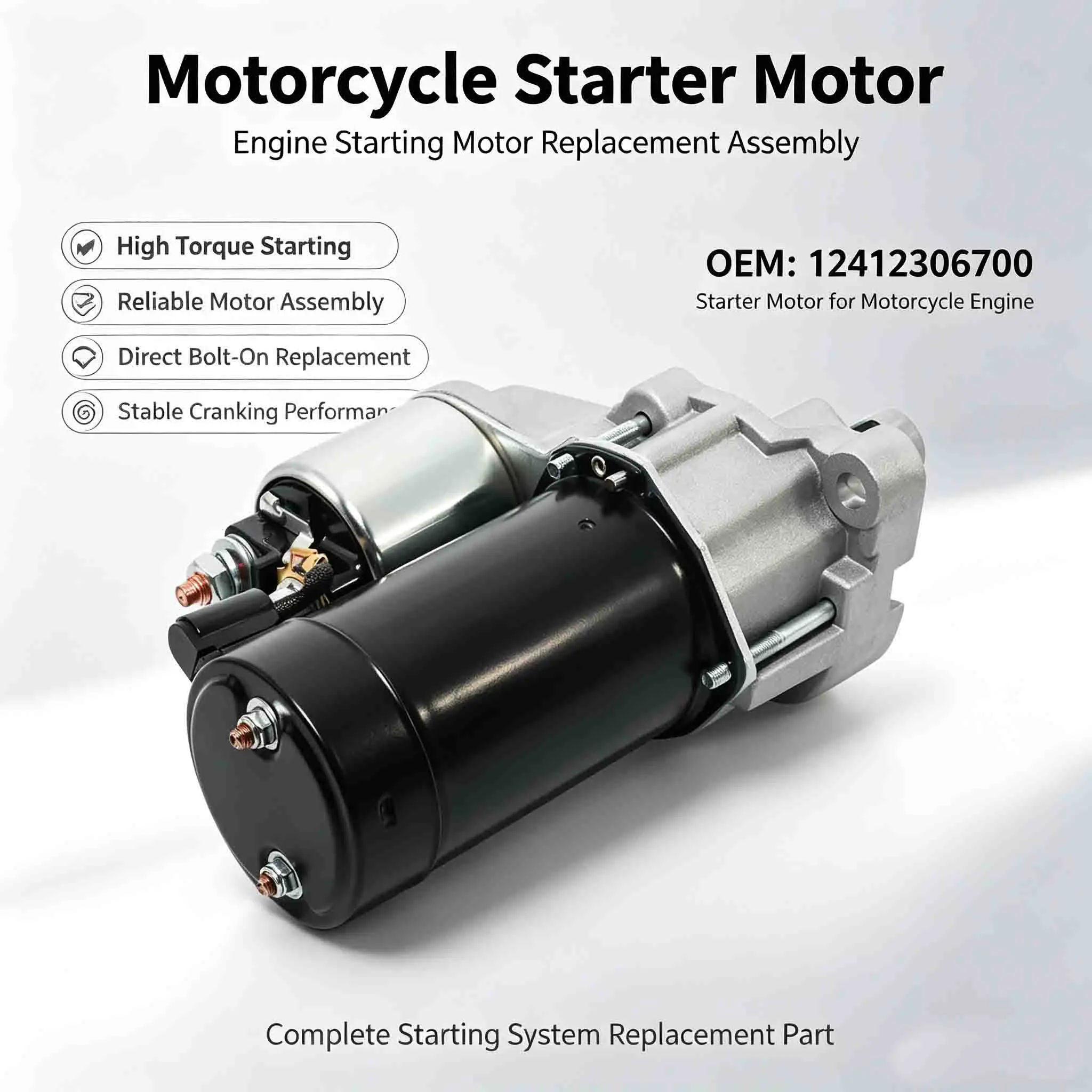 Motorcycle Starter Motor Accessories for BMW R1100GS R1100R R1100RL R1100RS R1100RSL R1100RT R1100RTL R1100S R1100SA 12412306700