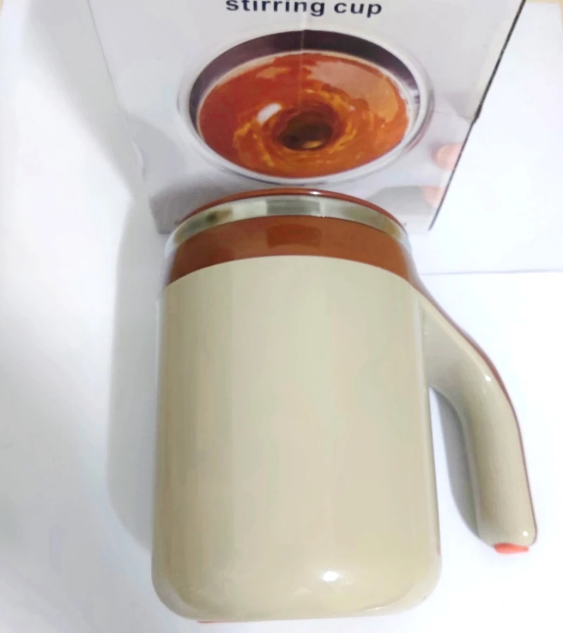 1pcs Automatic Self Stirring Magnetic Mug Stainless Steel Temperature Difference Coffee Mixing Cup Blender Mixer Thermal Cup