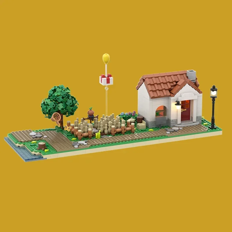 สัตว์ข้ามรุ่น Moc Building Block Modular Farm House รุ่นเทคโนโลยีอิฐ DIY Assembly Street View Construstion ของเล่น