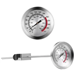 Stainless Steel Probe Deep-Fried Pot Thermometer Oil Temperature Gauge Frying Cooking Food kitchen Food Meat Gauge 0~280℃