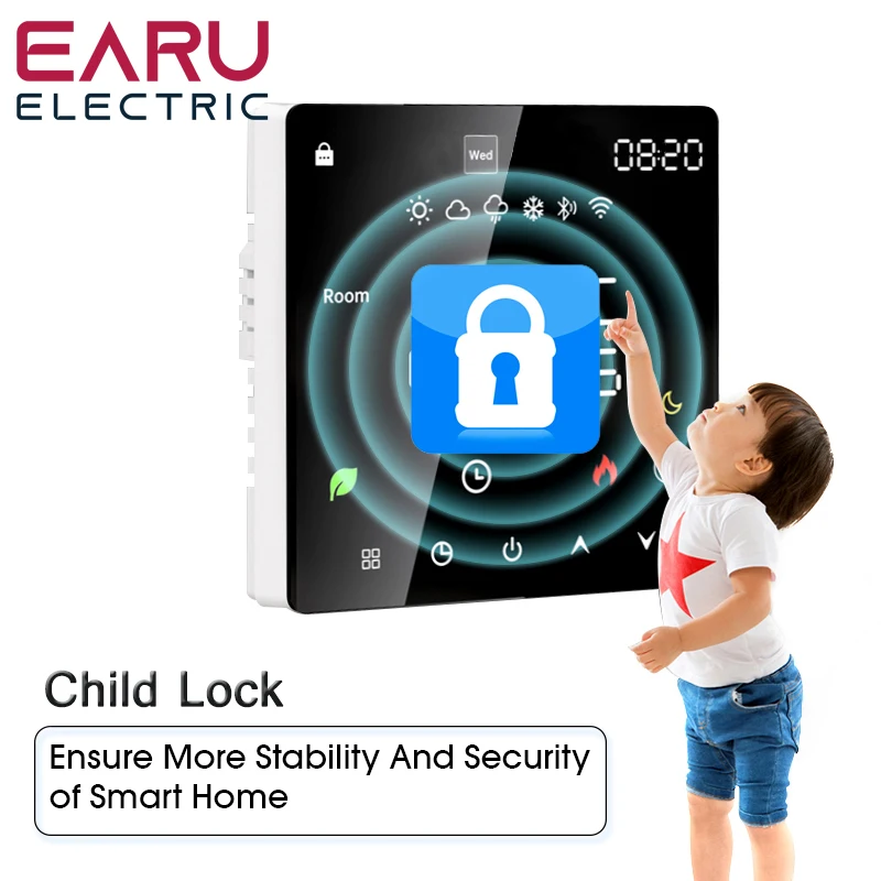 Tuya wifi smart thermostat elektrische bodenheizung trv wasser gaskessel temperatur sprach fernbedienung für google home alexa