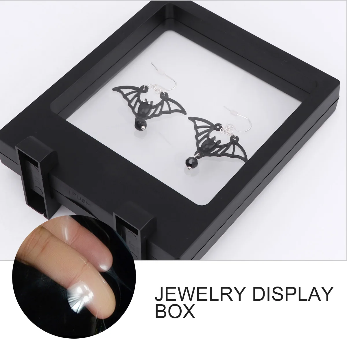

3pcs Transparent Pe Film Jewelry Display Holder Foot With Base Durable Stand For Coins Medals Stamps Poker Chips