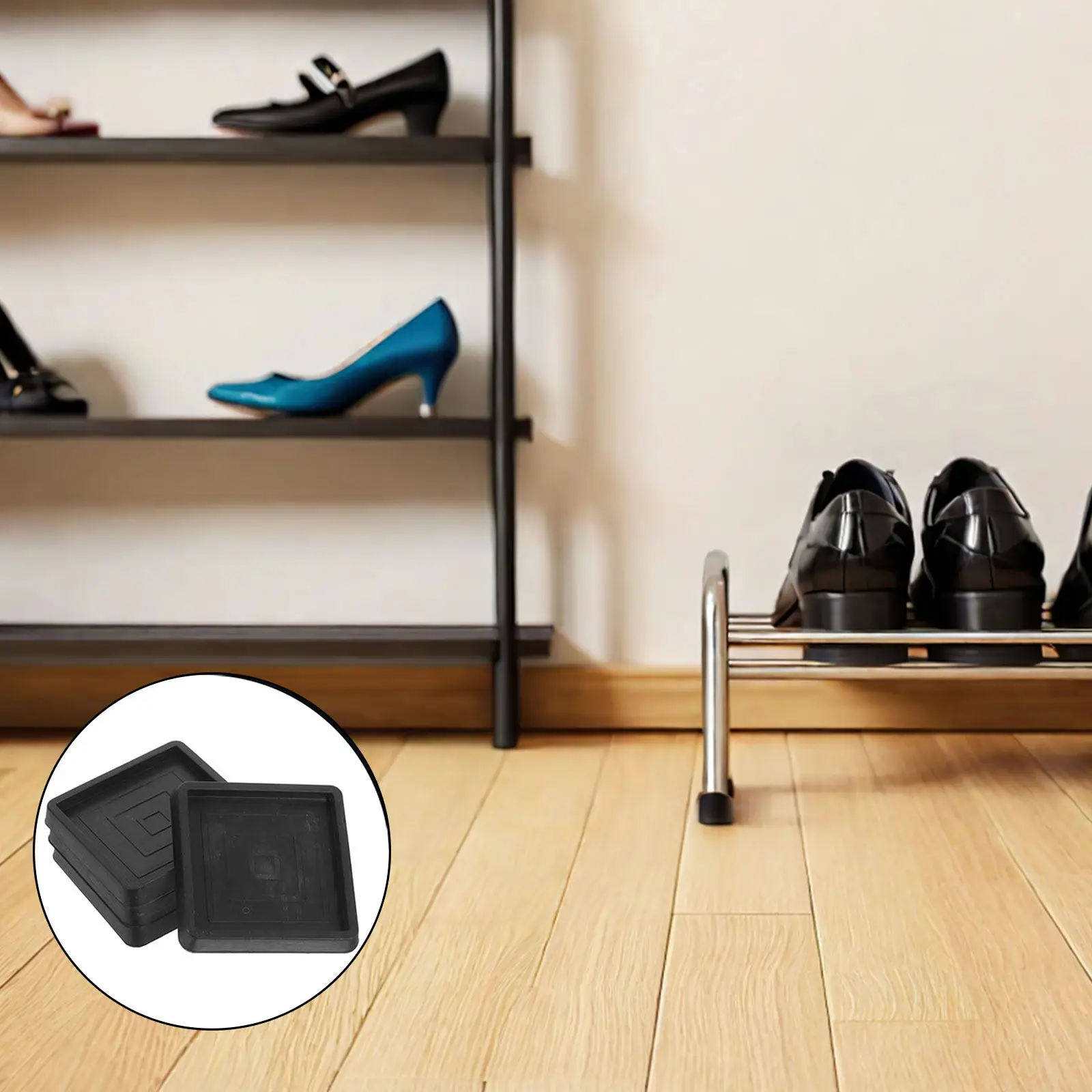 4Pcs Wear-Resistant Rubber Furniture Feet Pads Anti-Slip Chair Leg Protectors for Hardwood Floors Multi-Function Furniture