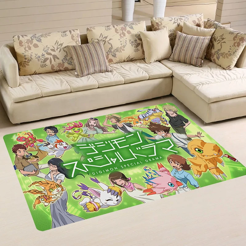 Carpets Digimon Doormat Entrance Door Retro Floor Mat Anime Gaming Kitchen Rug Balcony Home Room Mats Rugs Foot Carpet Bathroom