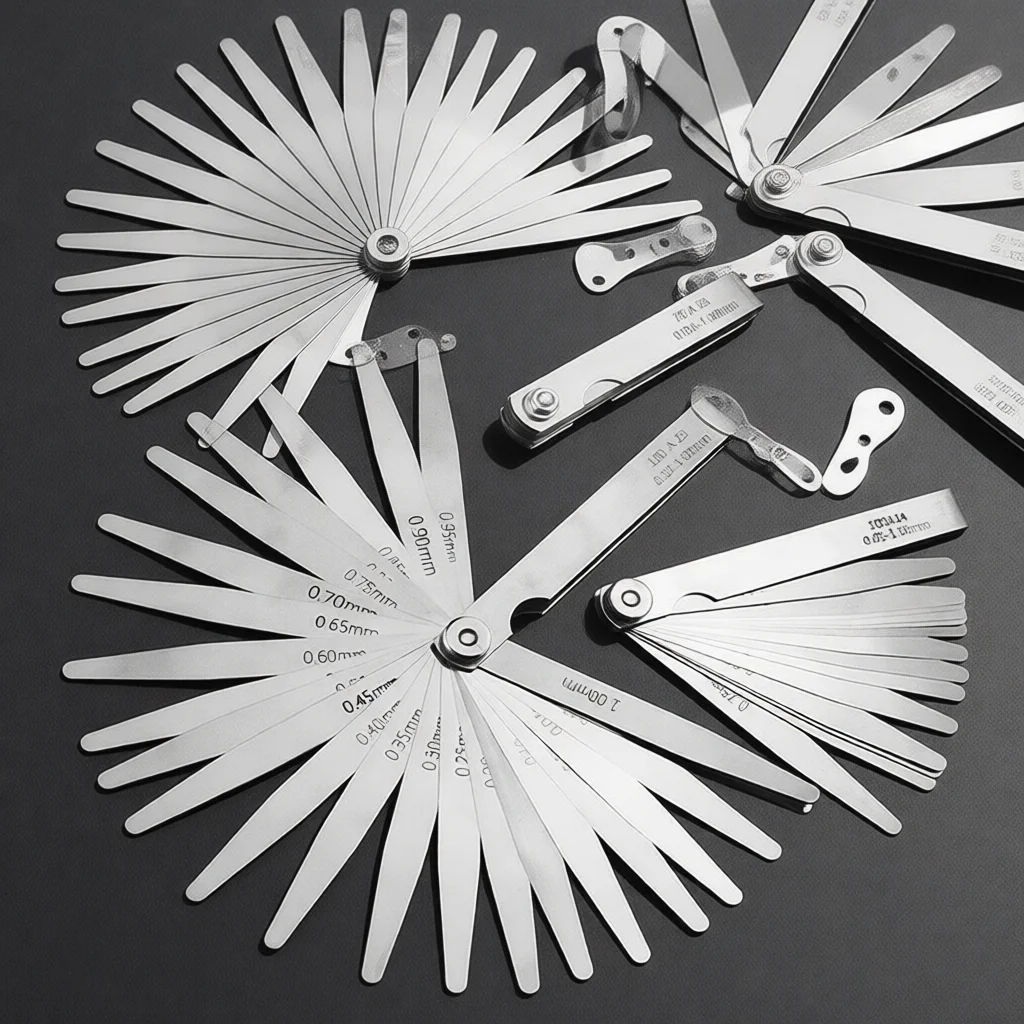 Stainless Steel Feeler Gauge Metric Imperial Gap Measuring Tool 0 01 1mm High Precision Blade Thickness Ruler Set
