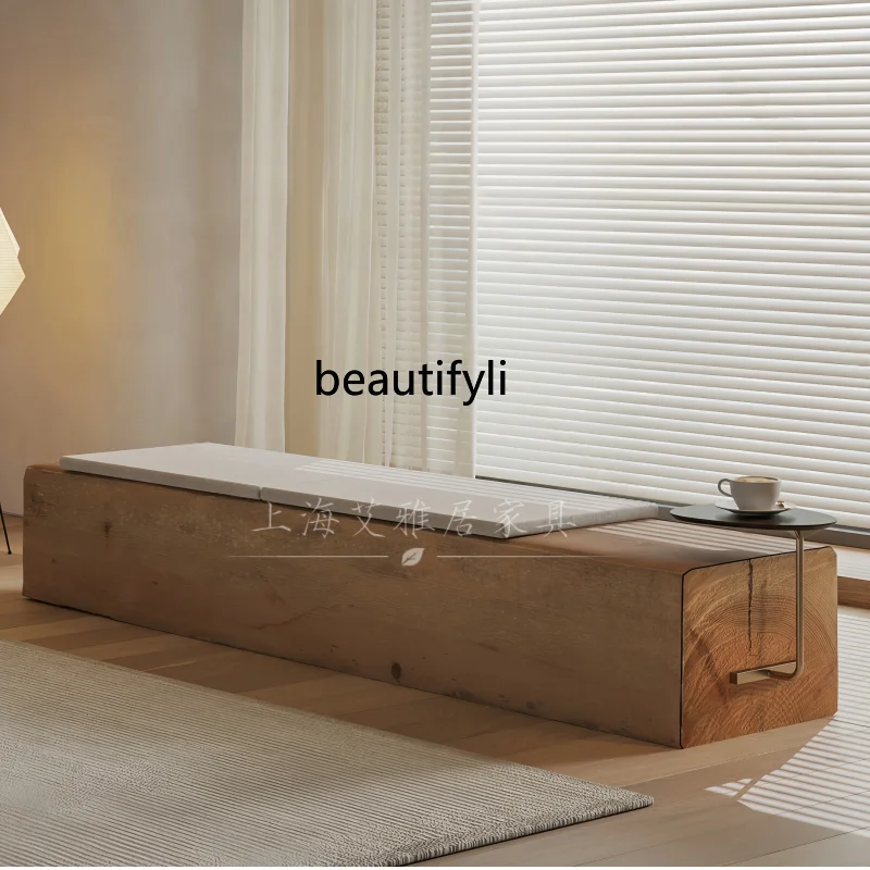 الشمال الحد الأدنى مقعد طويل مقعد خشبي وابي سابي نمط مصمم مبيعات مكتب مول منطقة الانتظار الراحة مقعد طويل