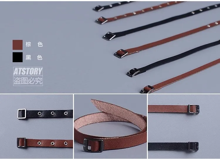 

ATSTORY 1/12TH Scale Soldier Clothes Accessories Business Casual Pants Belt Model fit 6" Romankey Notaman SHF Figma