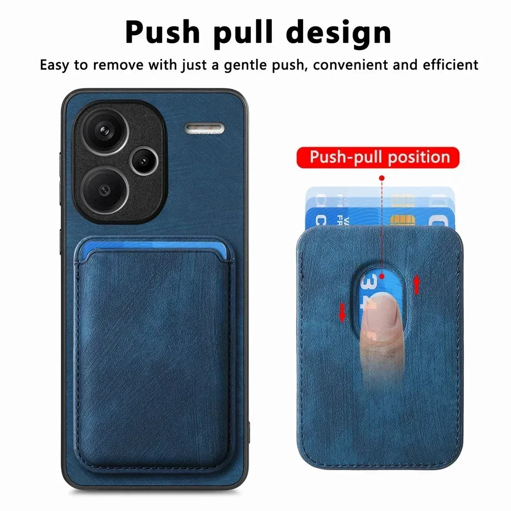 For Xiaomi Redmi Note 13 Pro Plus 5G Case 2IN1 Detachable Leaher Back Cover For Redmi Note 12 Turbo 12S 11S 10S 11 14 Pro+ Etui