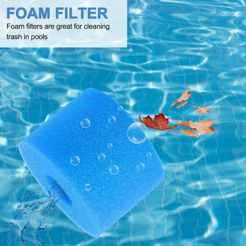 50Pcs For Intex Pure Spa Reusable Washable Foam Hot Tub Filter Cartridge S1 Type Swimming Pool Filter Sponge