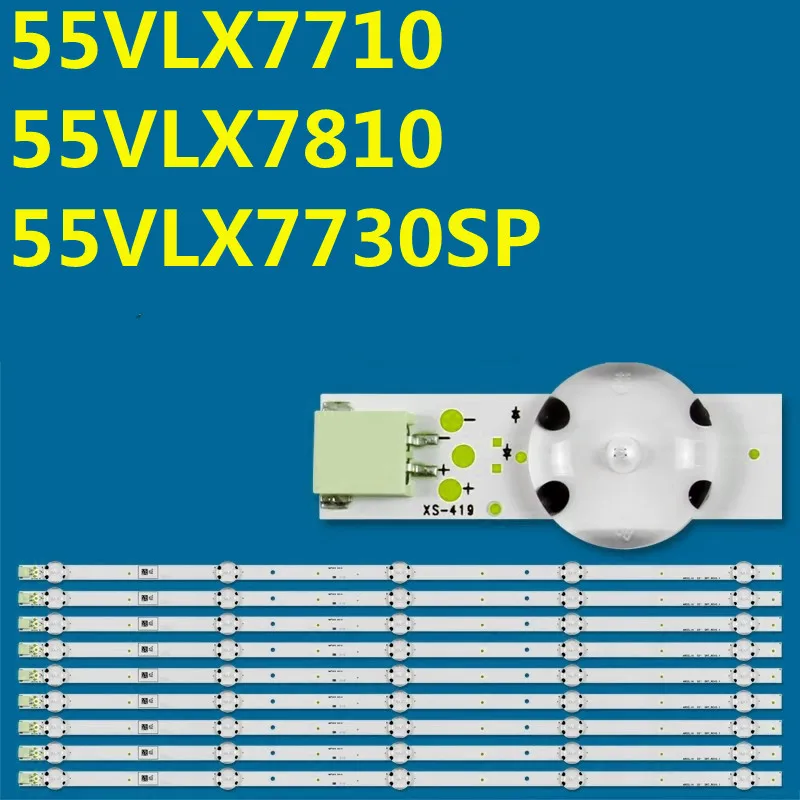 

5set LED Backlight Strip ARCE LIK 55" DRT_REV0.1 ZVB65600-AA for 55 VLX 7710 55GUB8855 55GUB8852 55GUW8867 55VLX7810 55VLX7730SP