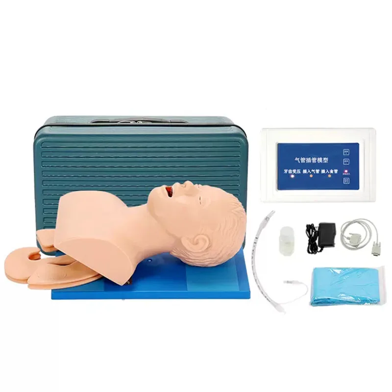 Electronic Human Tracheal Intubation Model Oral Nasopharyngeal Adult Airway Emergency Medical Nursing Training Mannequin