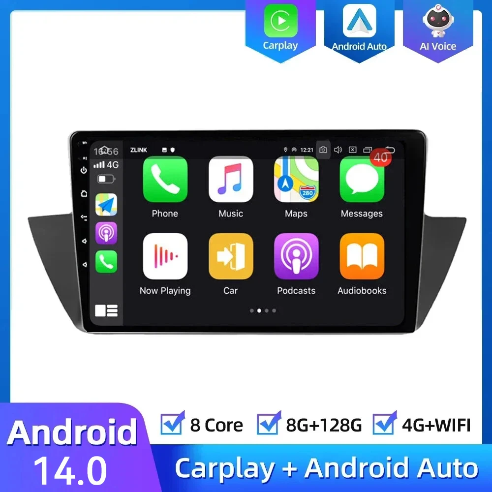 

Car Multimedia Player Auto Radio For BMW X1 E84 2009 -2011 2012 Navigation Screen Android 14.0 BT 4G GPS WIFI Carplay No 2 din