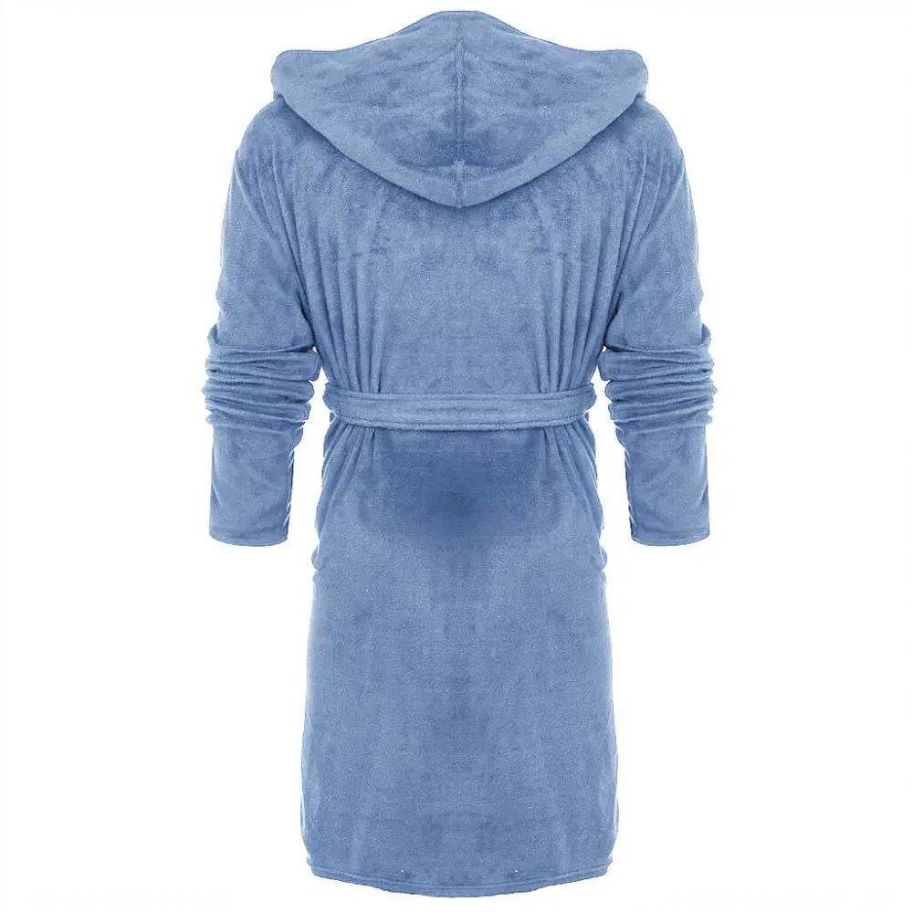 Cozy Long Bathrobe For Women Plush Winter Sleepwear Soft Nightgown Comfortable Loungewear Dressing Gown With Waist Belt