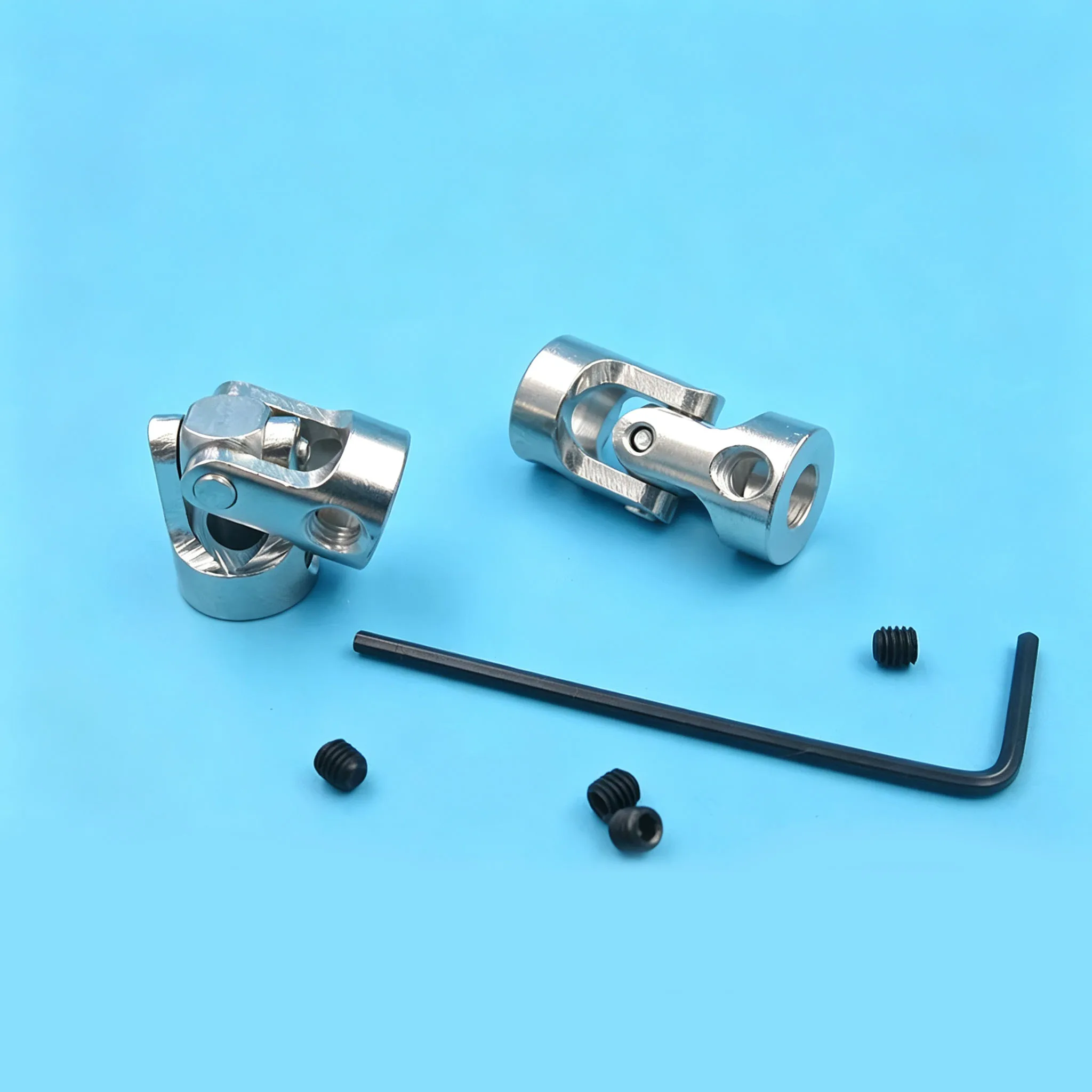 RC Model Metal Cardan Joint 2-12mm Universal Drive Shaft Coupling Connector for Boat Car Upgrade Parts