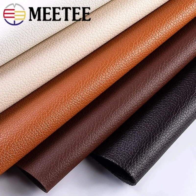 

Meetee 100X138cm 0.5mm Thick PVC Synthetic Lesther Fabric Fax Leather Fabriv for Bag Sofa DIY Manual Luggage Crafts Accessories