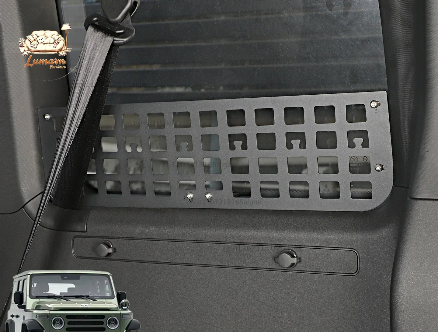 Suitable for 24-25 BAIC 212T01 modified trunk side window storage bar window sill shelf storage box