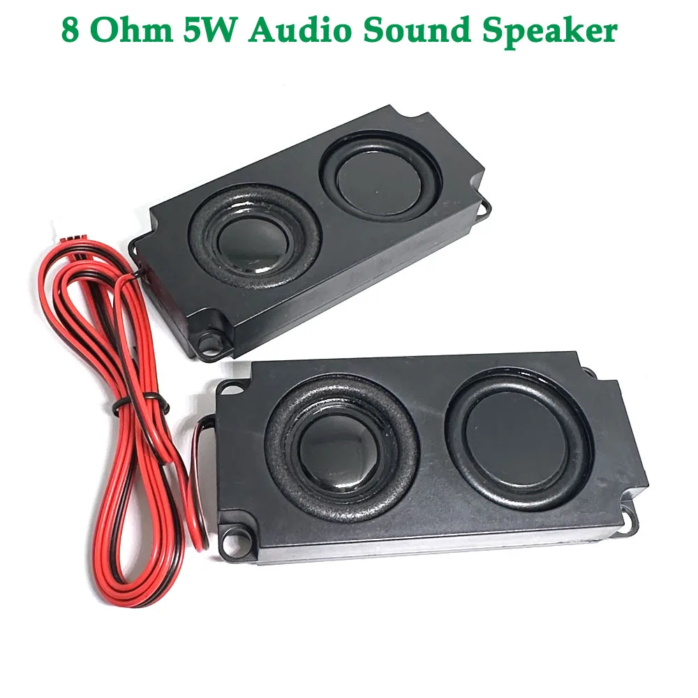 

1pair 8 ohm 5W Full Range Clear Sound Cavity Speaker Dual Vibration membrane Audio loudspeaker Box For TV computer