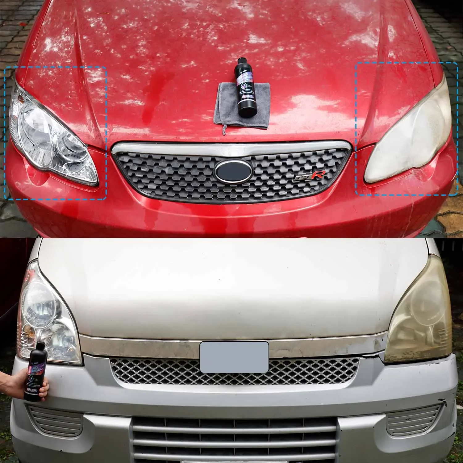 عدسة المصباح الأمامي المرمم مجموعة ترميم المصباح تلميع إصلاح طلاء نظيف لضوء السيارة إزالة الصفر الأكسدة #6