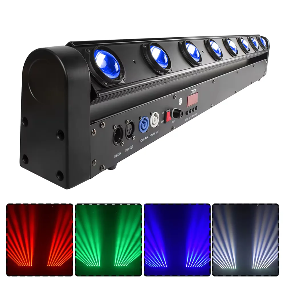 8x12 واط RGBW متعدد الألوان عمود إضاءة LED شعاع تتحرك رئيس ضوء مع حالة الطيران شحن سريع لمجموعات DJ مكان ضوء النهار القوي #2