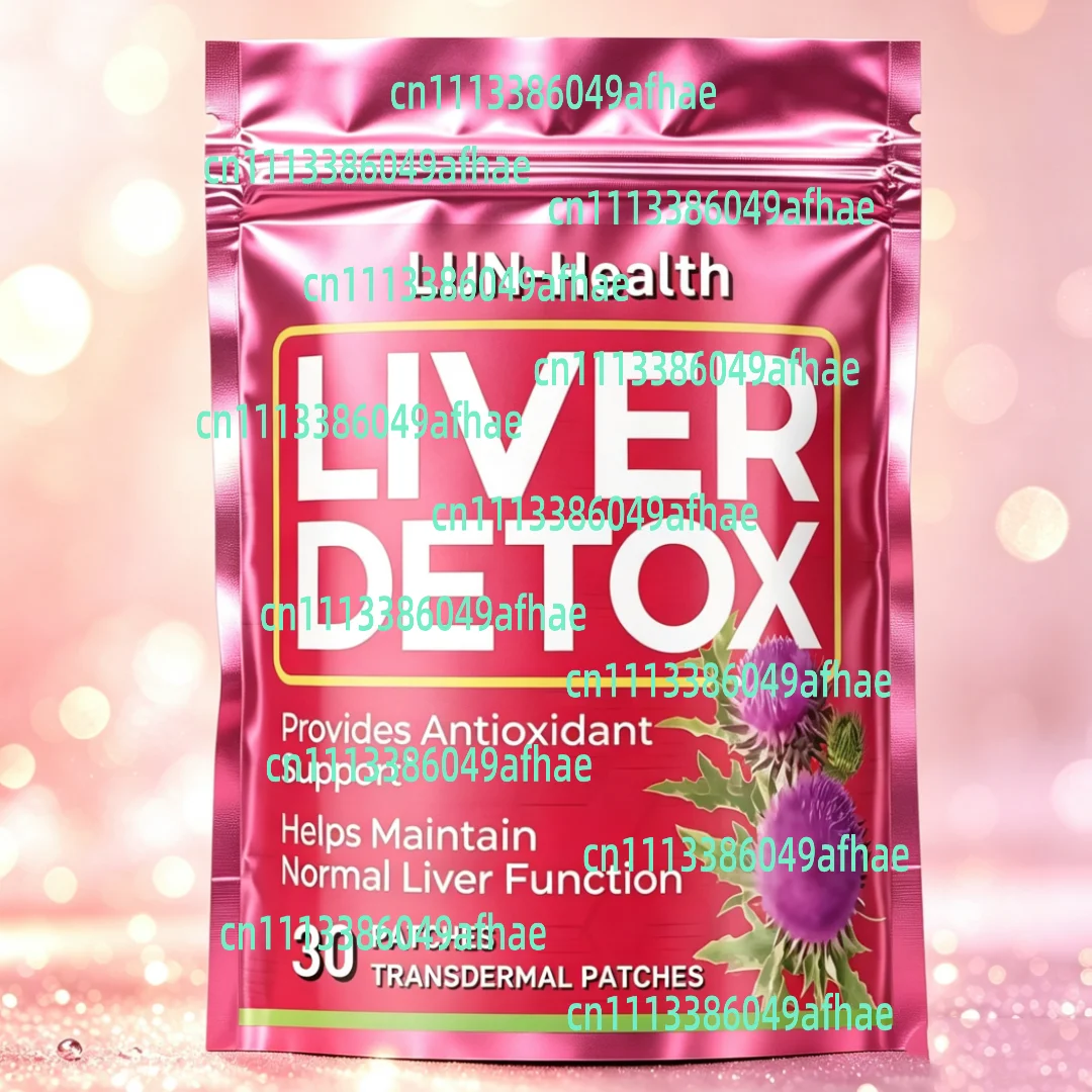 30 Patches Liver Support & Detox Transdermal Patches With Milk Thistle, Dandelion And Turmeric Root,alpha Lipoic Acid