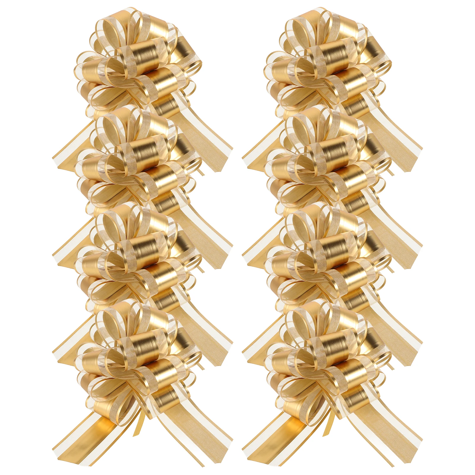 

10pcs Flowers Wedding Car Decorations Party Festival Large Pull Bows Knots H made DIY Pull Bows Flowers Decorations