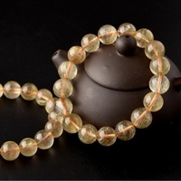 Natural Premium Rutile Translucent crystals bead Handicrafts Suitable for both men and women Prosperity and good luck beads