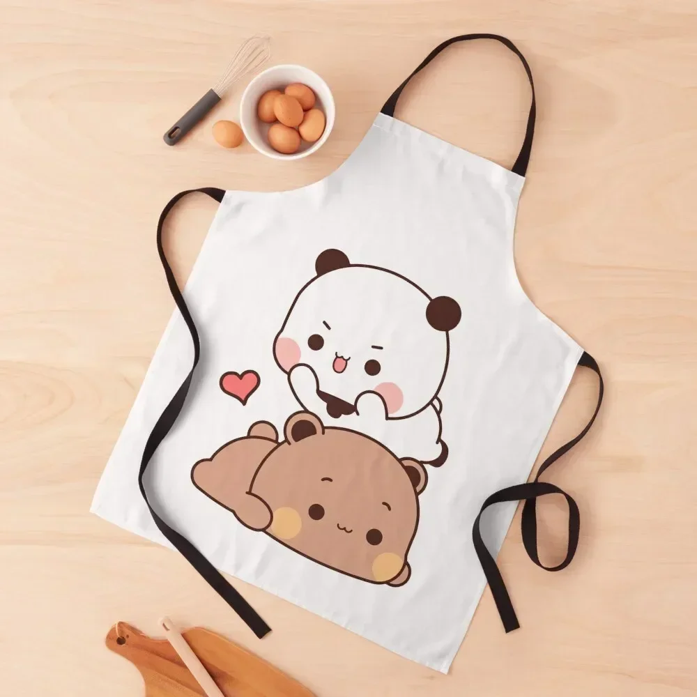 

PANDA BEAR HUGS LOVE Apron Chef jacket men Women's Home Clothes with personal logo Kitchen Items Apron
