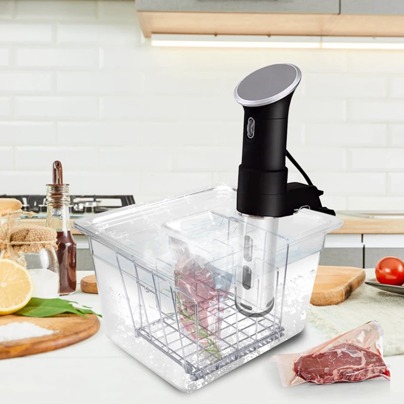 فاصل فواصل قابلة للفصل لطباخ Sous Vide ، رف من الفولاذ المقاوم للصدأ ، حاوية 11 لتر