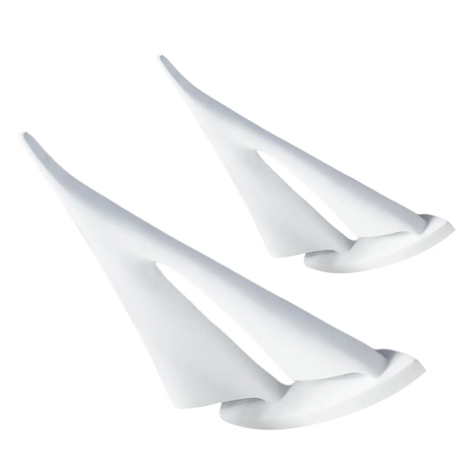 2Pcs Modern Sailboat Sculpture Resin Abstract Nautical Decoration for Tabletop Mantel Entryway Coffee Table Shelf Living Space