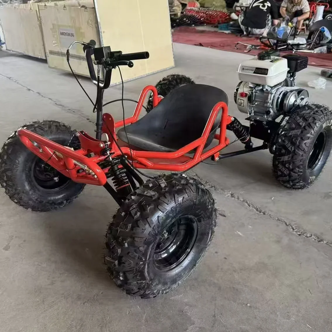 2026 New Off-road Kart 212cc Four-stroke Engine 7.5HP Chain Drive Steel Body 10inch Wheels 60km/h Max Speed Multiple Colors