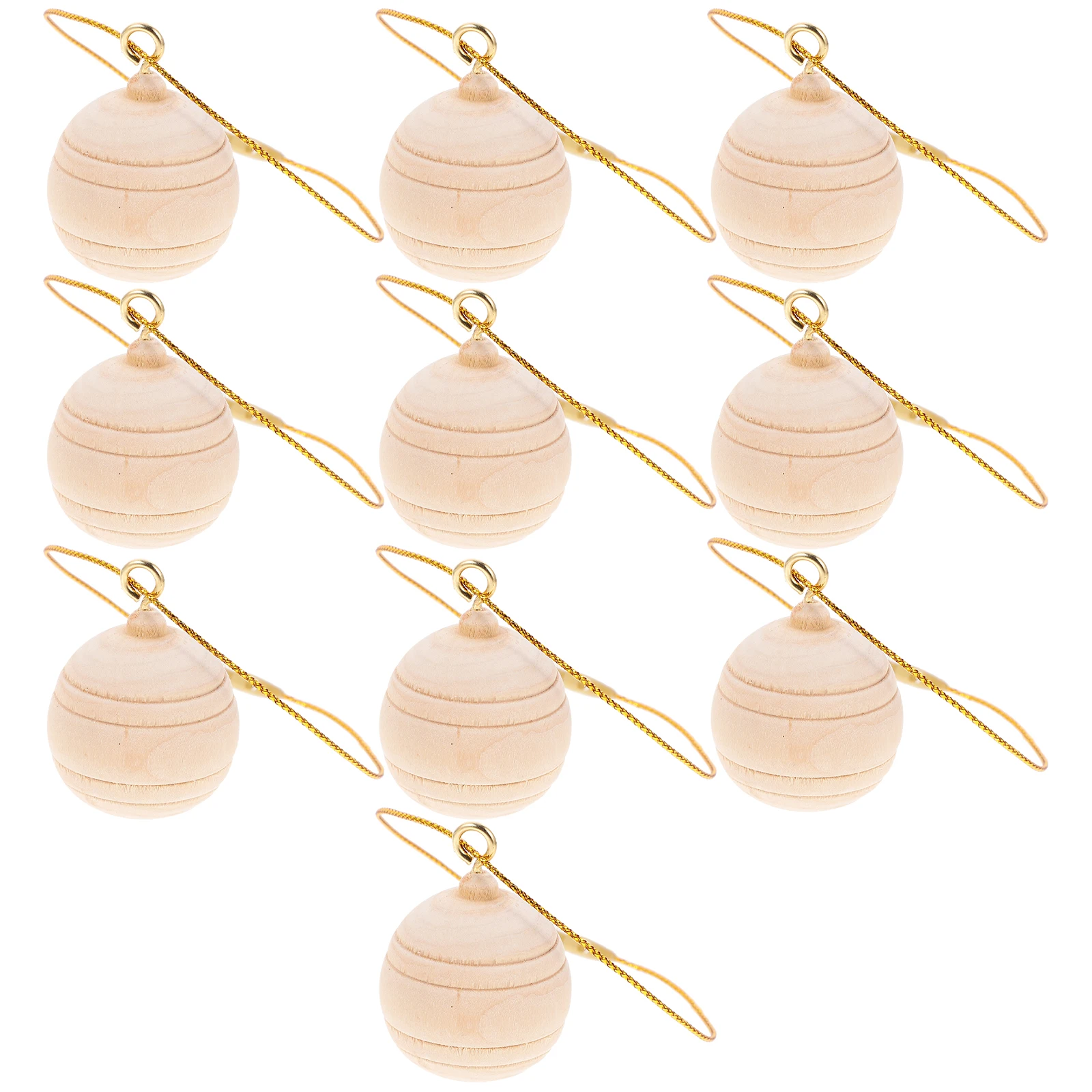 

10Pcs Blank Wood Christmas Ornaments DIY Unfinished Wooden Xmas Crafts Natural Wood Decor Creative Holiday Decoration