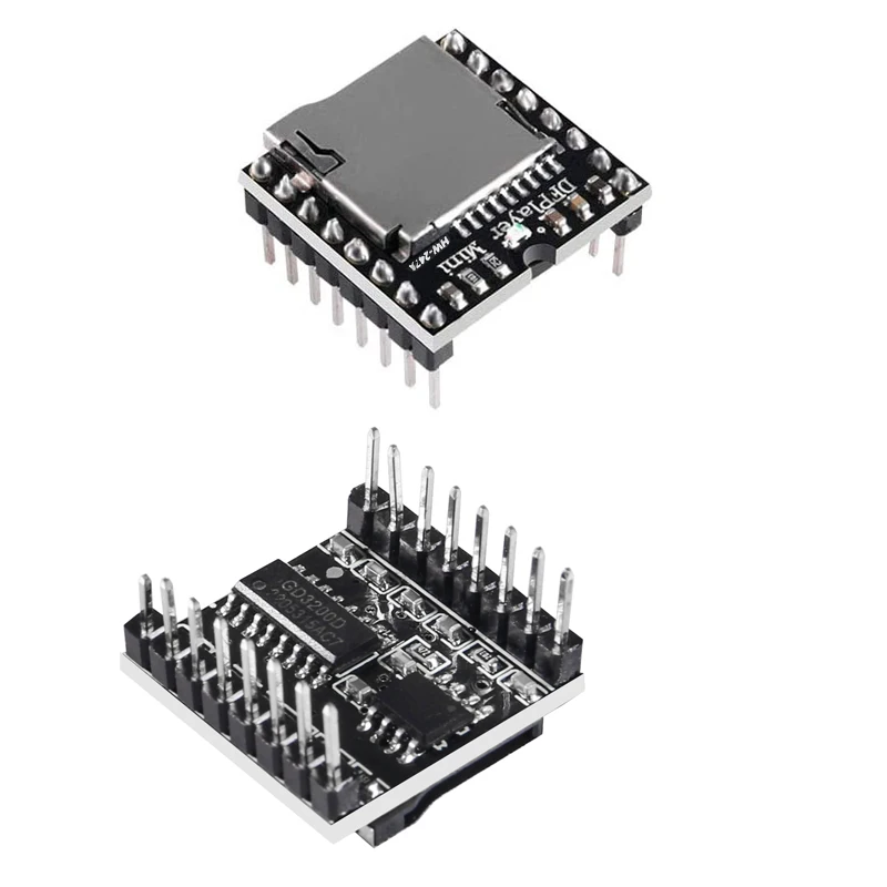 GD3200 DFPlayer Modul Pemutar MP3 Mini Papan Dekode Suara MP3 Mendukung Kartu TF U-disk IO/Port Serial/AD UNTUK Arduino