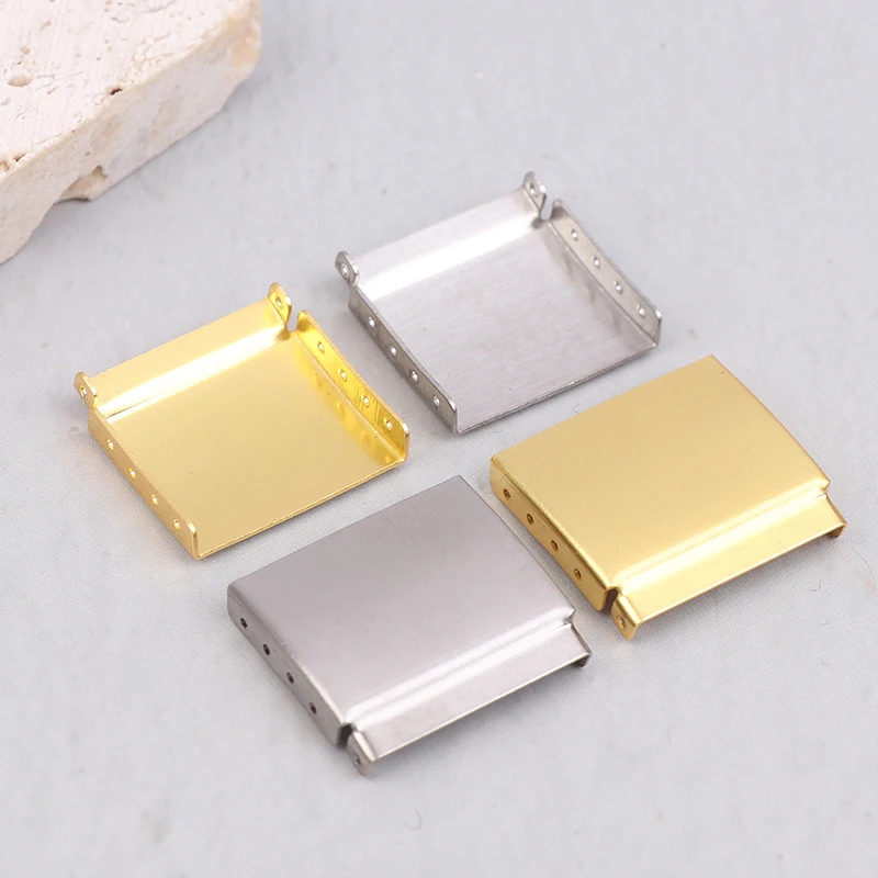 Silver/Gold 12-22MM Steel Watch Band Bracelet Extender Clasp Extension With Step Strap Accessory For Watch Repair