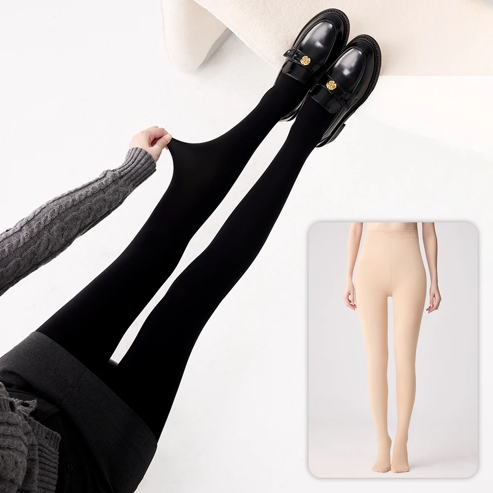 

80D женские осенне-весенние эластичные колготки, сексуальные бархатные бесшовные колготки с высокой талией, удобные облегающие колготки в корейском стиле