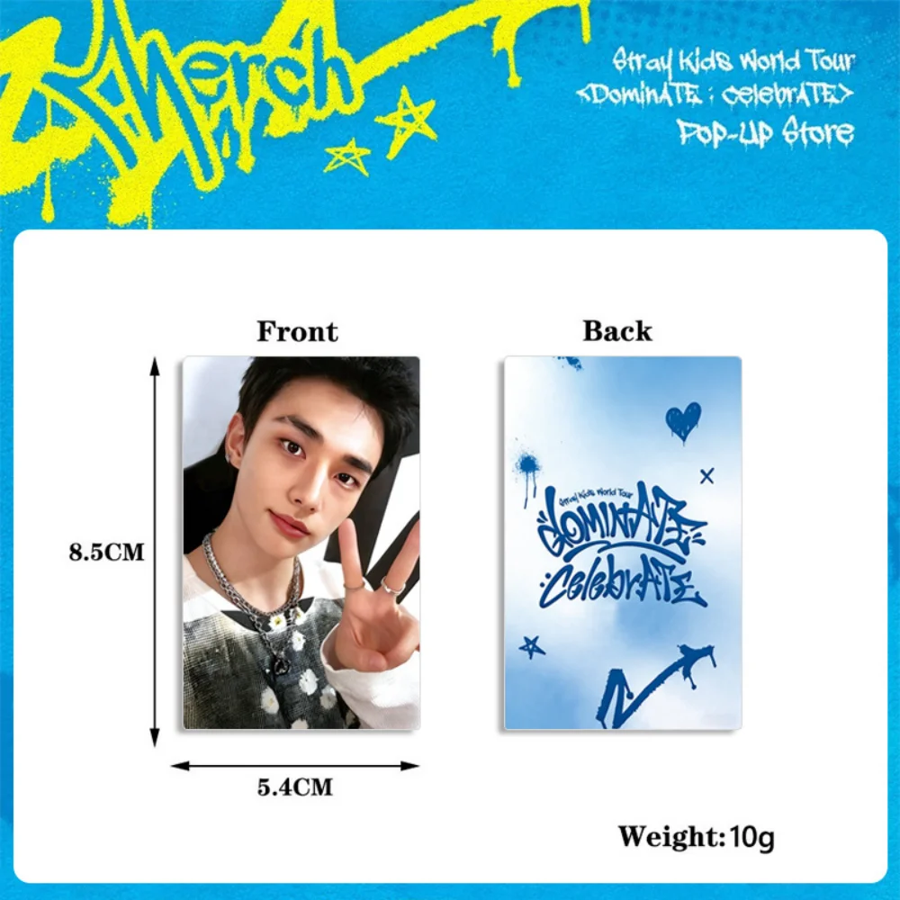 8 SZT. StrayKids DO IT KPOP Nowy Album Hwang Hyun Jin Kolekcja Zdjęć dla Fanów Celebrytów LOMO Carter Dianka Karta Szczęścia Prezent