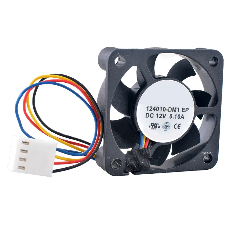 Ventilateur de refroidissement 124010-DM1, 4cm 40mm 40x40x10mm DC12V 0.10A 4pin 6000 pliable, refroidisseur pour carte mère CPU