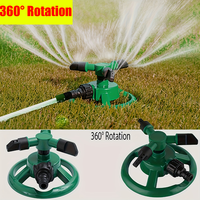 360° Auto-Rotating Sprinkler Nozzle-Adjustable Spray Patterns for Lawn/Garden/Agricultural Irrigation Water-Saving Tool Garden
