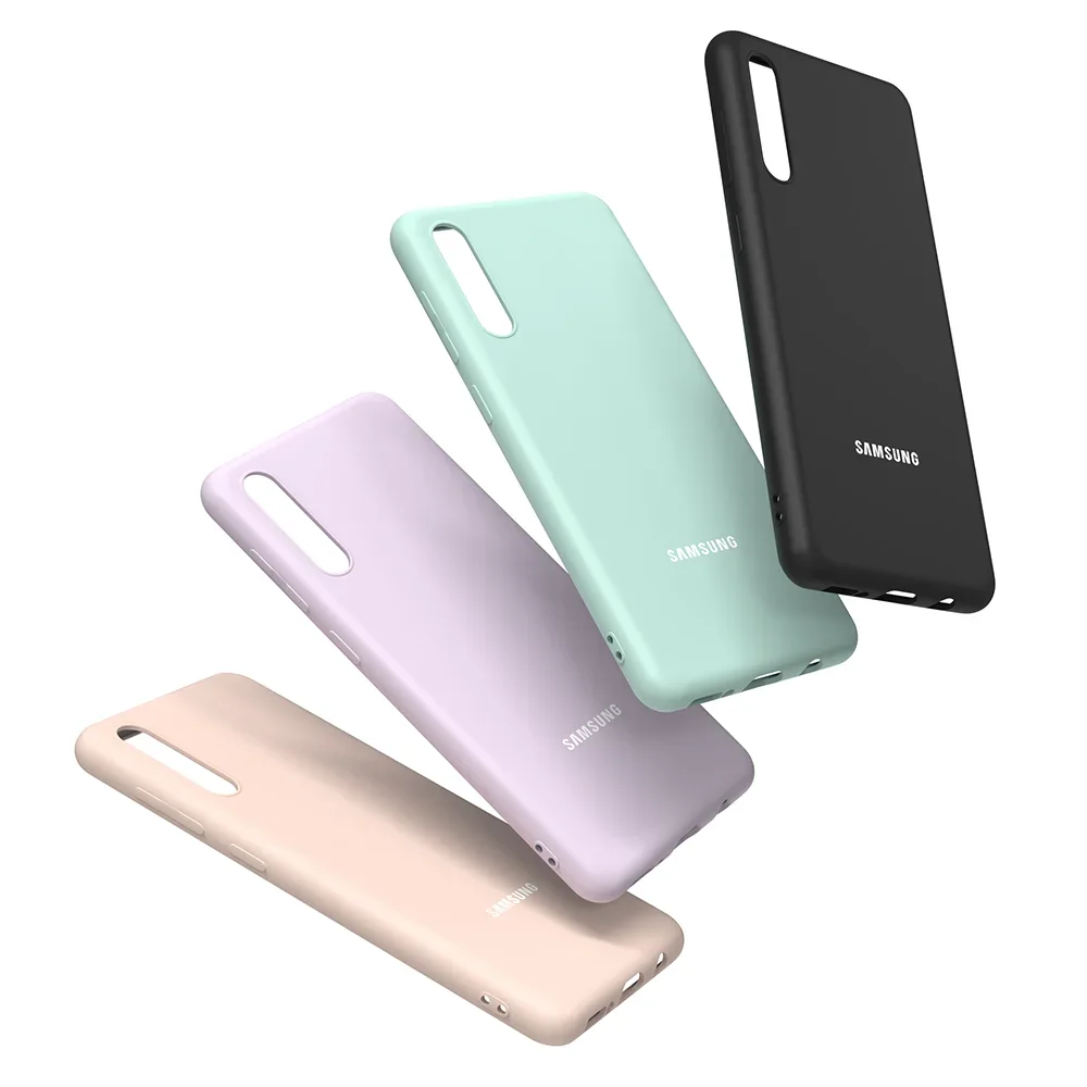 For Samsung  A50  A70 Case Soft Silicone Silky Touch Cover For Galaxy A50S A30S Liquid Protective Fall Prevention TPU Shell