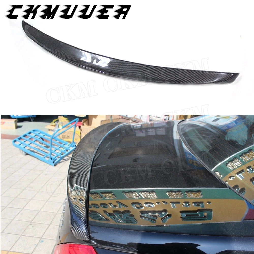 

CKMUUER Carbon Fiber Boot Trim Sticker Wings Rear Spoiler For Mercedes Benz S Class W221 4 Door S400 S500 S600 S63 AMG 2005-2013